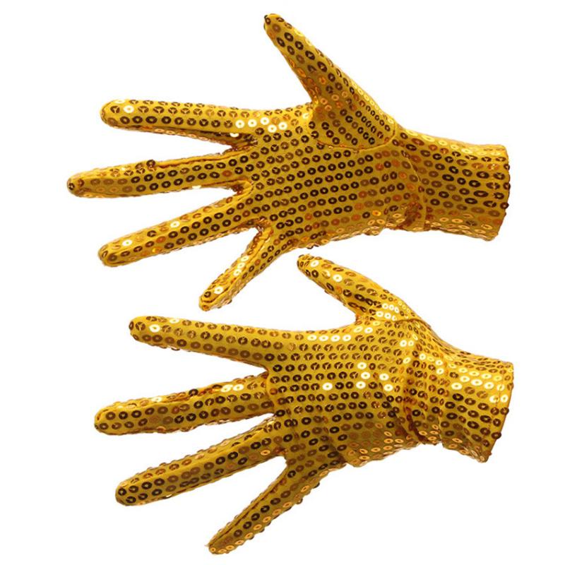 

Festival Sparkle Sequin Wrist Gloves for Party Dance Event Kids Unisex Y7725