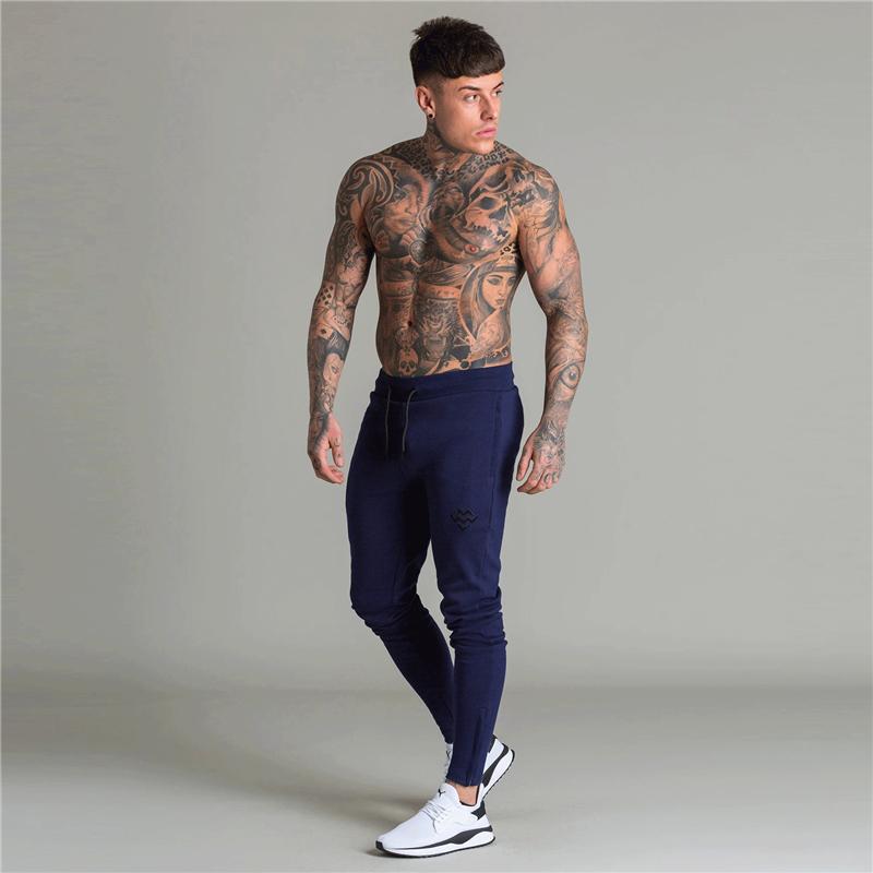 

2021 New Men Jogger Pants Fashion Sweatpants Fitness Bodybuilding Gyms Male sports Runners Clothing Autumn Casual Trousers, Army green