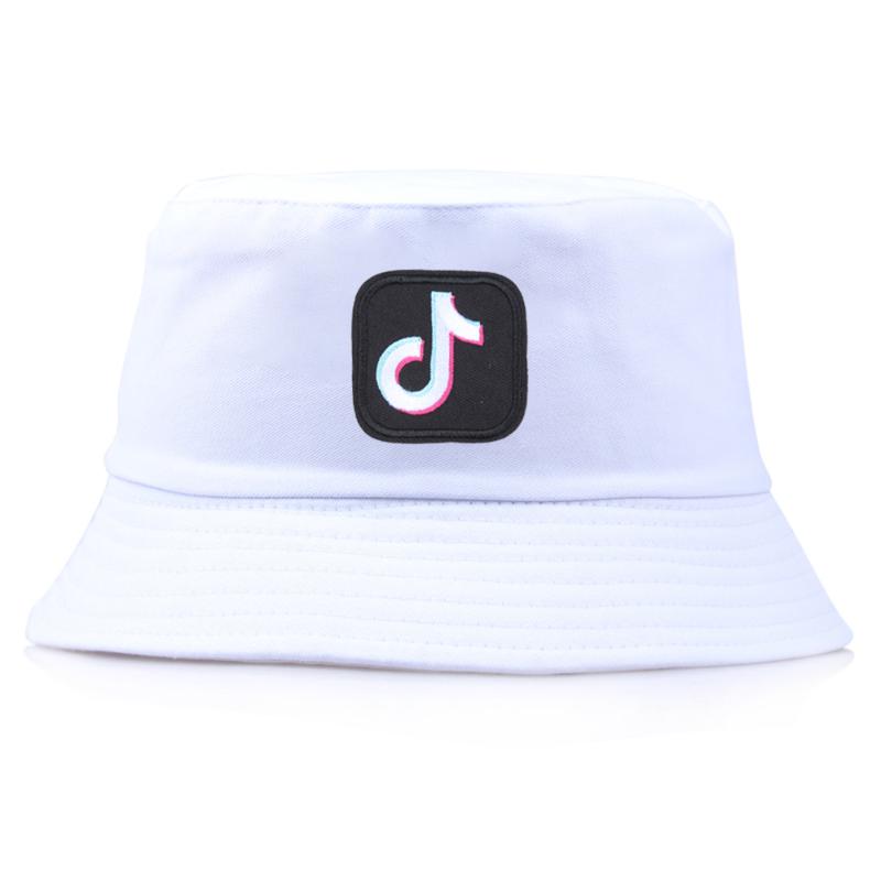 

Women Bucket Hat Fashion Cotton Two Side Wearing Bob Hat Chapeau Wholesale Fishermen Cap UV protection Visor Hats, White