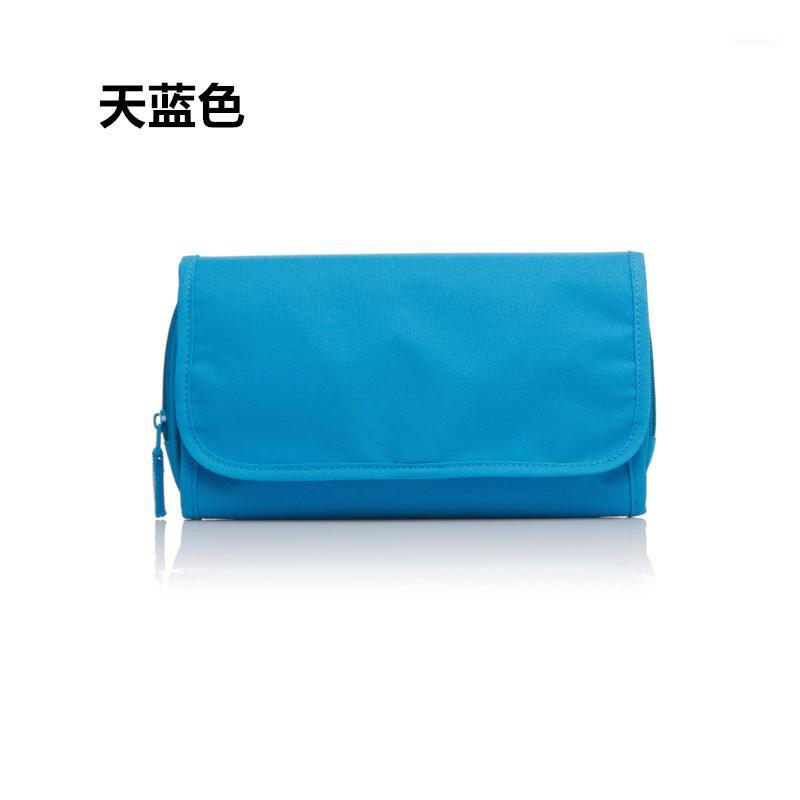 

2020 new ladies cosmetic bag multifunctional storage finishing hanging rectangular wash bag cosmetic women's1, Blue