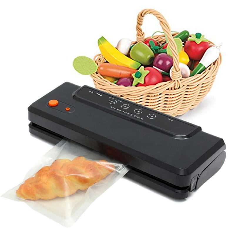 

10Pcs/set 110V-220V Automatic Vacuum Sealer Saver Packing Sealing Machine Storage Bag EU/US Plug Black White Lightweight