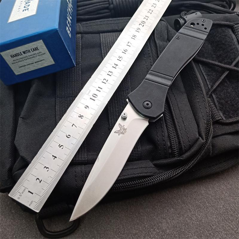 

BENCHMADE BM 710 "McHenry`Williams Folding Knife D2 Blade G10 Handle Outdoor Camping EDC Tool 581 710 535 550 940 Butterfly Knife