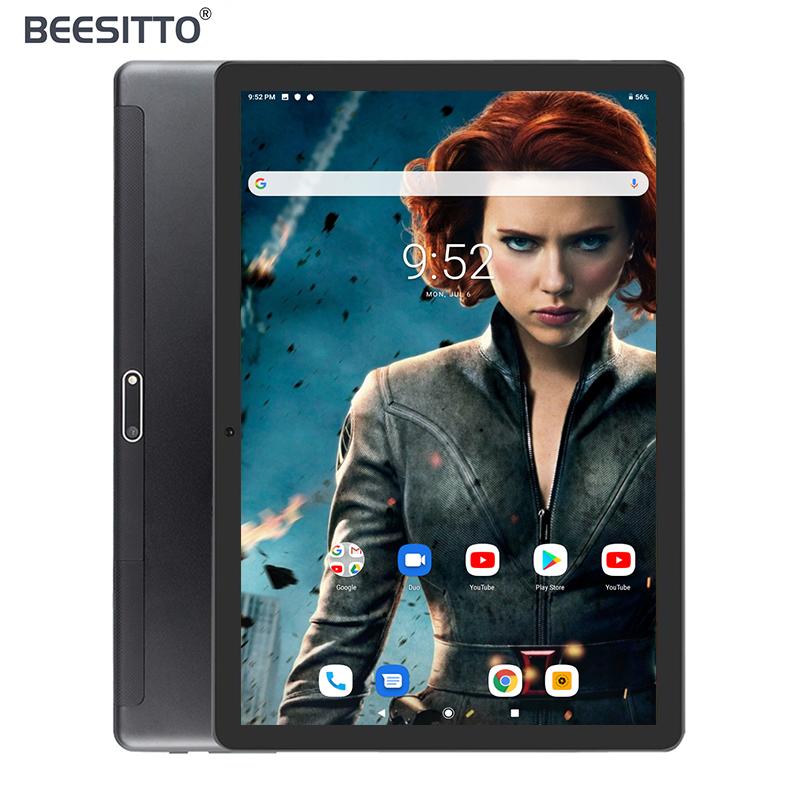 

2021 New Ultra Slim 10 inch Tablet 32GB ROM 2.5D Tempered Glass 5.0M Dual Camera Android 9.0 Tablet 10.1 with Gifts 64GB TF Card, Black