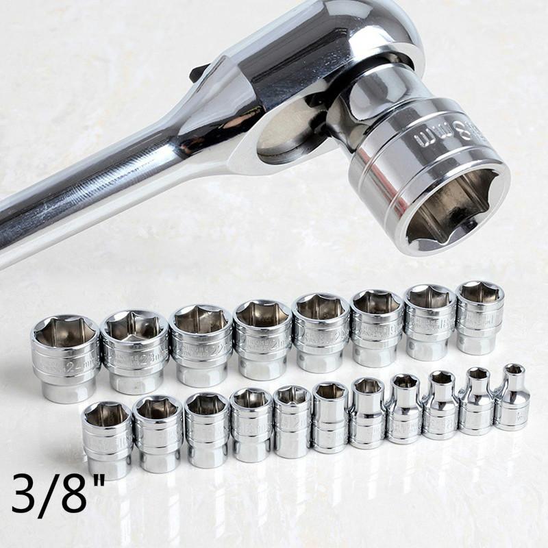 

3/8" 6-24mm Metric Socket Wrench Head Universal Inner Hexagon Spanner Allen Head Auto Repair Tools 1 Pcs