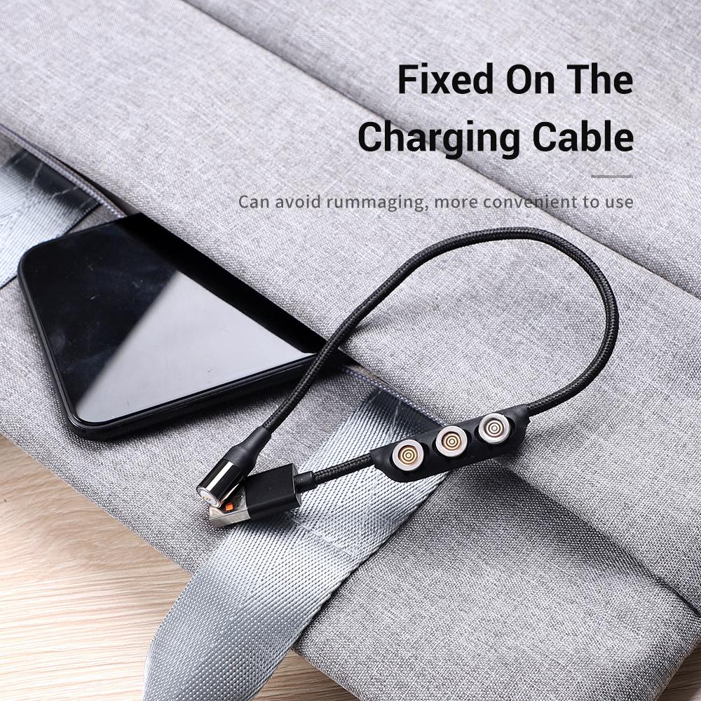 

TOPK 1/5PCS Magnetic Cable Plug Case Portable Storage Box Magnet Charger Plugs Micro USB Type C Connector Storage Box Case, Blue