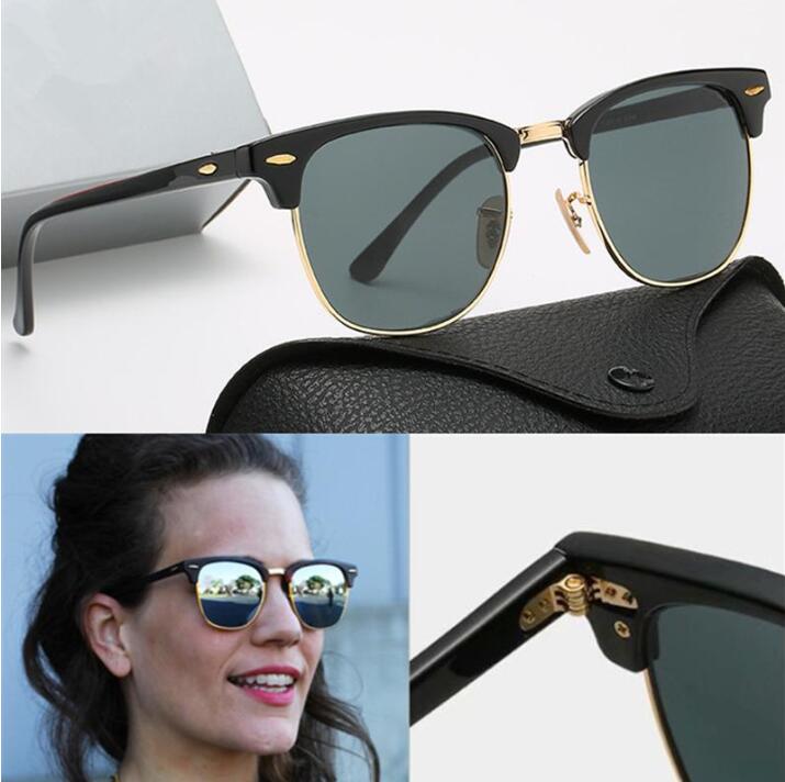 

Pilot Sun Box Brand New Ray Men Quality 016a With Bans Women Ben UV400 Glasses Band Wayfarer Sunglasses High Vintage Snklp Gbsqk, White;black