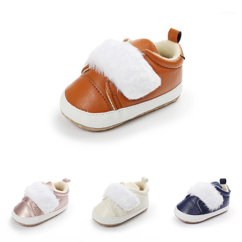

YOXIKORA Solid PU Leather Indoor Soft Soled Anti-Slip Toddler Prewalkers Shoes Baby Girl Princess Shoes Infantil Walking1, Blue