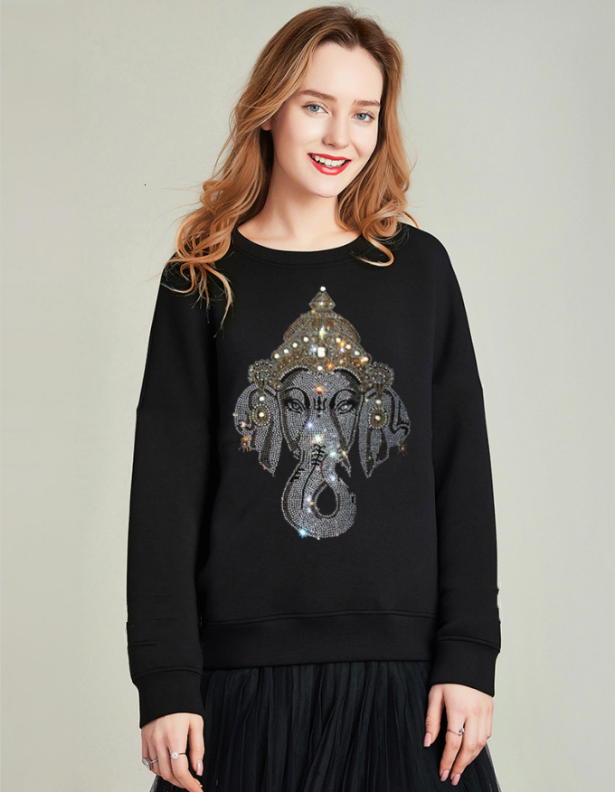 

Women in Hooded Hoodies with Women's Diamond Hoodie Top Quality Aqia, As shown