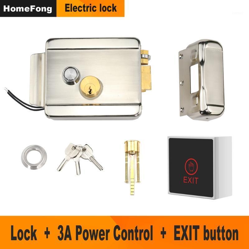 

Homefong Metal Electric Lock for Gate Home Intercom Video Door Phone Door Access Control System Kit with 3A Power Supply Control1