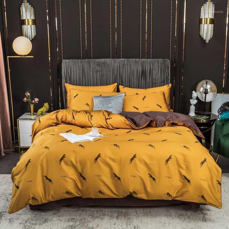 

That Chinese Girl Recommends New Arrival Luxury Gorgeous Long-staple Cotton Bedding 3/4PCS SET With Sheet Duvet Cover Pillowcase1, Green
