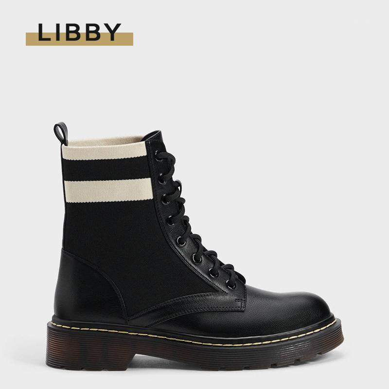 

2020 Women Winter Ankle Boots Lace Up Autumn Botas Mujer Motorcycle Punk Style Shoes Fashion Warm Chunky Boots Casual1, Black