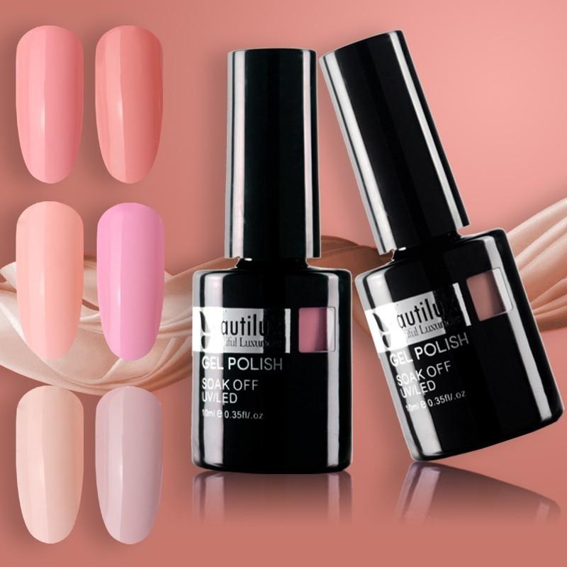 

Beautilux 1pc Natural Elegant Light Pink Rose Skin Color Gel Nail Polish Soak Off UV LED Gels Polish Nail Art Lacquer 10ml, 077