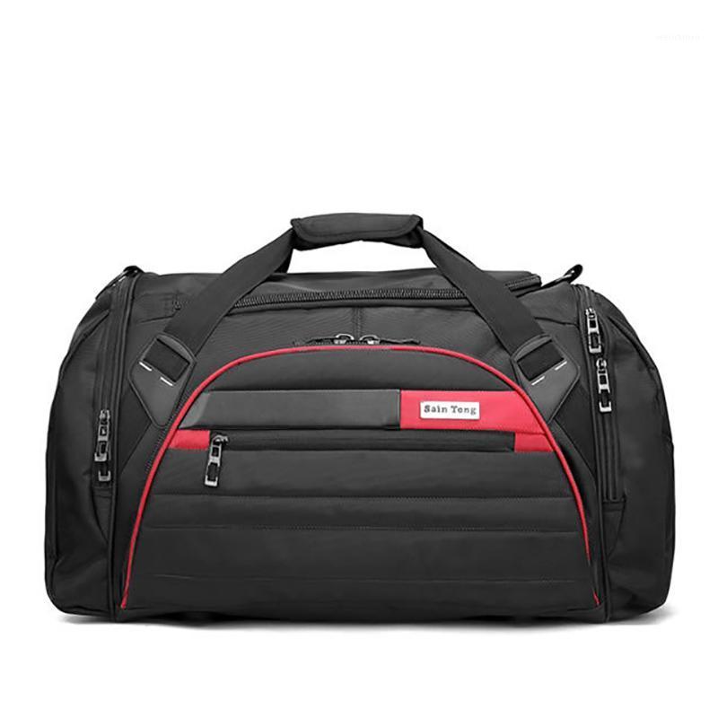 

Unisex Waterproof Oxford Travel Bag Men Women Multifunction Shoulder Crossbody Bags Large Capacity Handbag Duffel Bags XA412F1, Red