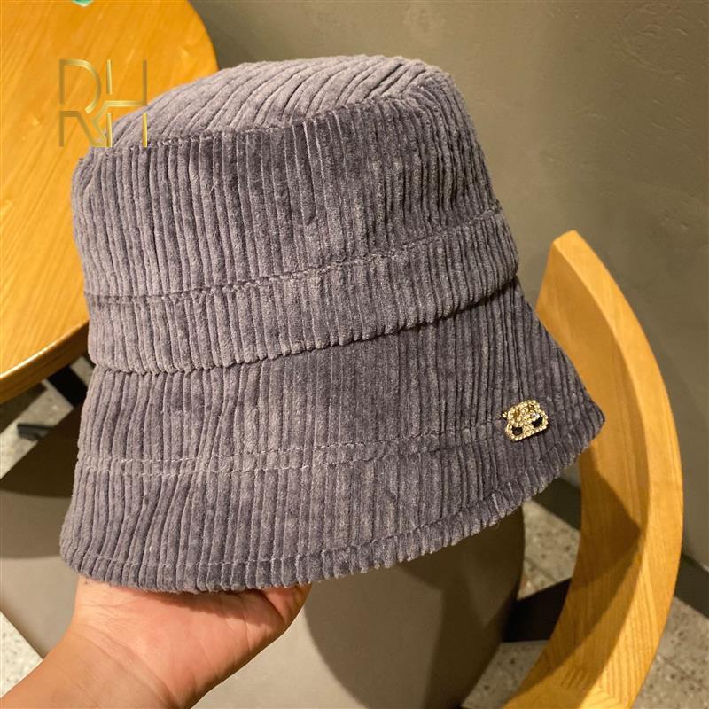 

2020 New Foldable Fisherman Hat Corduroy Bucket Hats Unisex Fashion Bob Caps Hip Hop Gorros Men Women Panama Bucket Cap, White