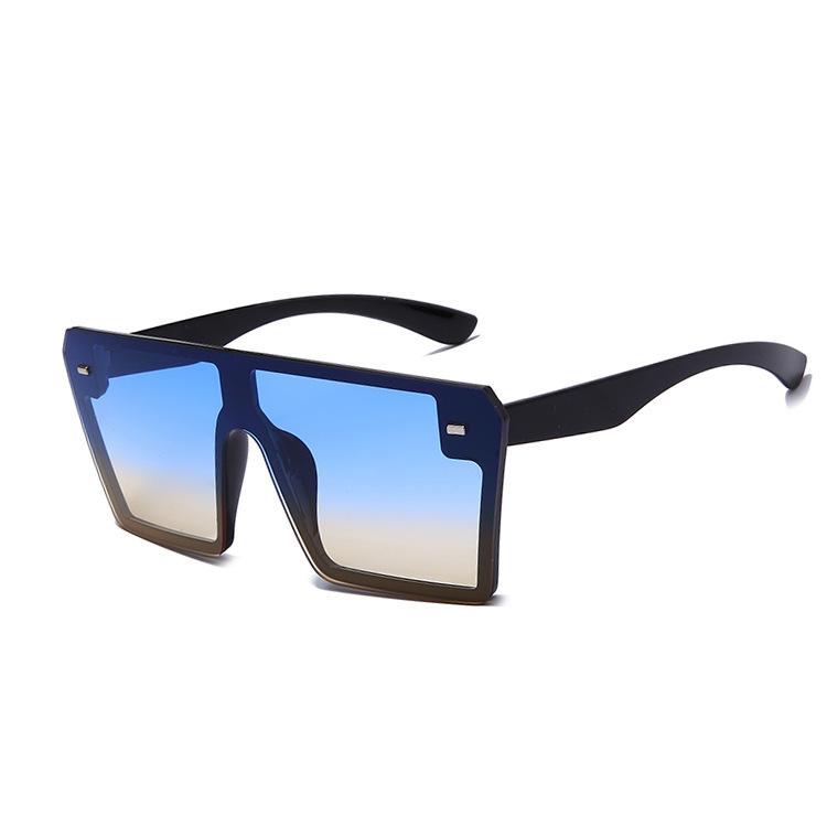 

Retro Rice Nail Women's Sunglasses OLOEY Brand New One-piece Metal Large Frame Square Glasses for Men Women Party UV400 Oculos