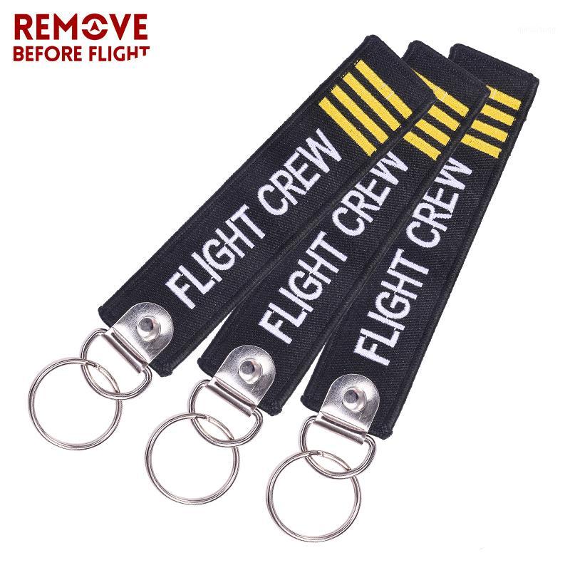 

Keychains 30 PCS/LOT Flight Crew Keychain For Aviation Gift Embroidery Key Chain Fashion Jewelry Promotion Christmas Gifts1