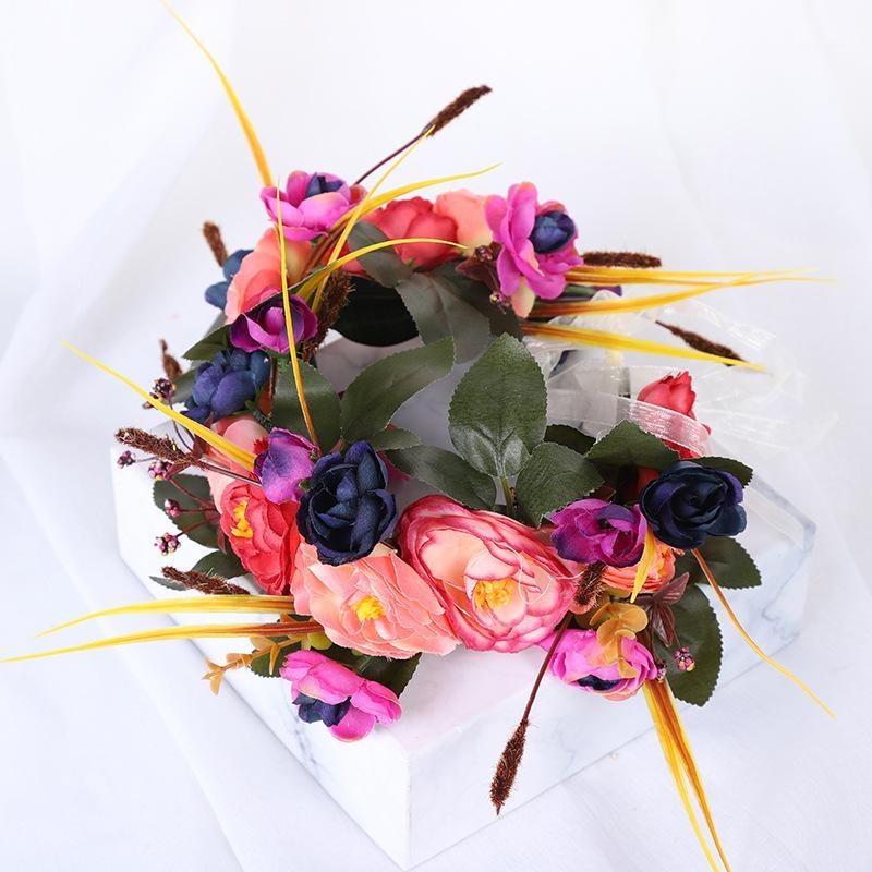 

2020 Fashion Spring And Summer Garland Headwear Europe And The United States Selling Cloth Flowers Children Hair Accessories1, A3