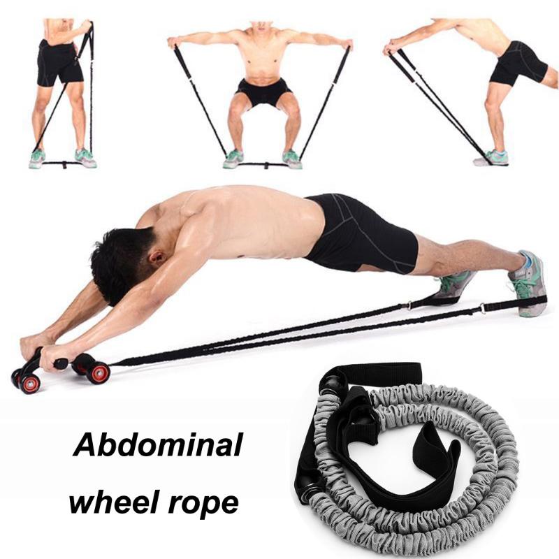 

Roller Wheel Pull Rope Fitness Equipment Waist Abdominal Slimming Fitness Equipment Body Building Exercise Resistance Bands 916