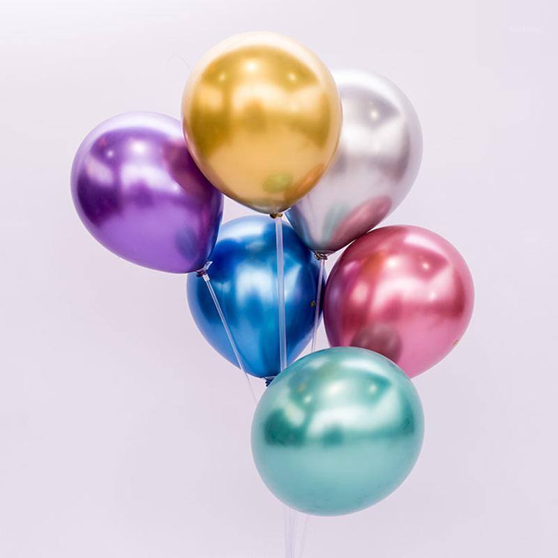 

10/12inch New Chrome Metallic Latex Balloons Metallic Globos Inflatable Helium Balloon Birthday Party Decor Ballon Wedding decor1