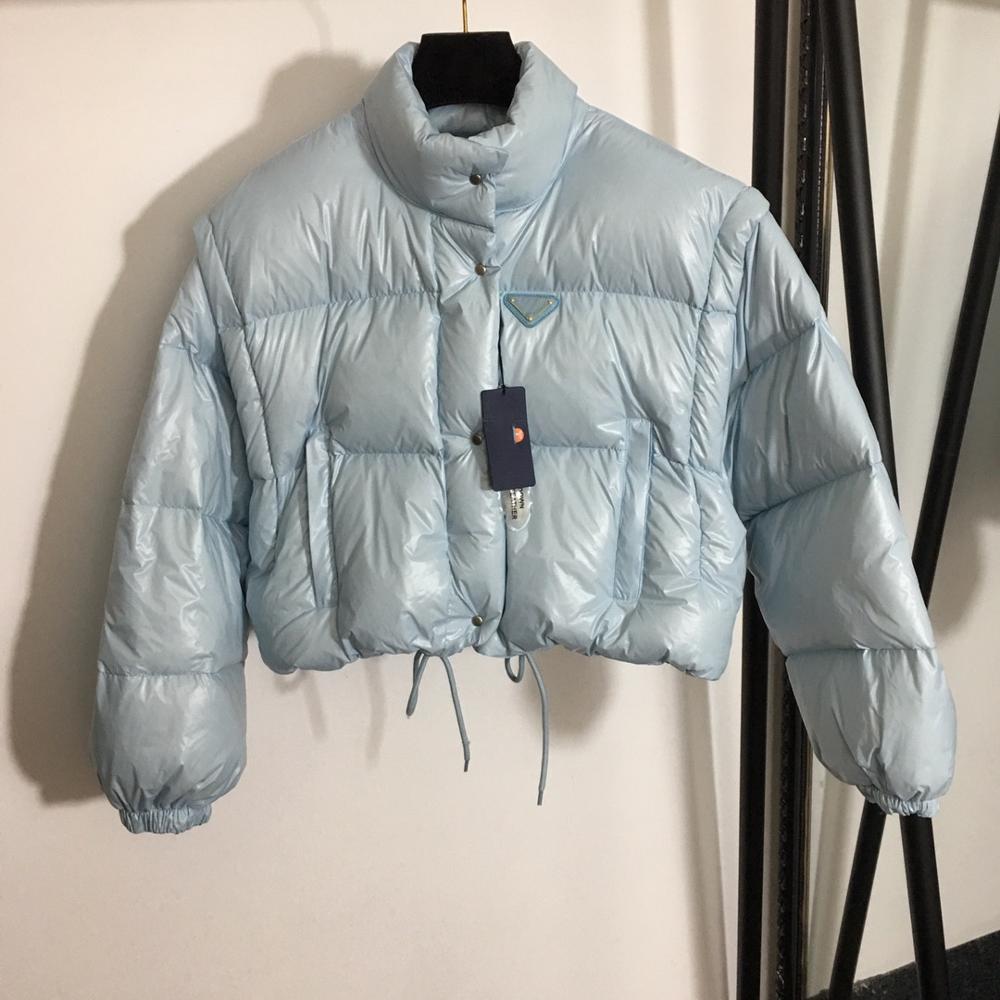 

2021 New Sell Hot!!! Women of High Quality Down Jacket the Sleeves Can Be Detached in Black Blue Winter Ladies Hot Fashion Tops S91T, The picture