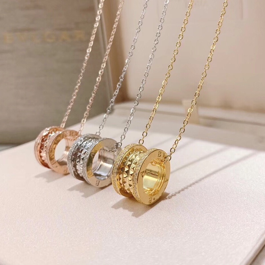

BGA necklaces set with diamonds ZERO1 18K gold plated highest counter quality necklace luxury designer official reproductions 5A birthday present