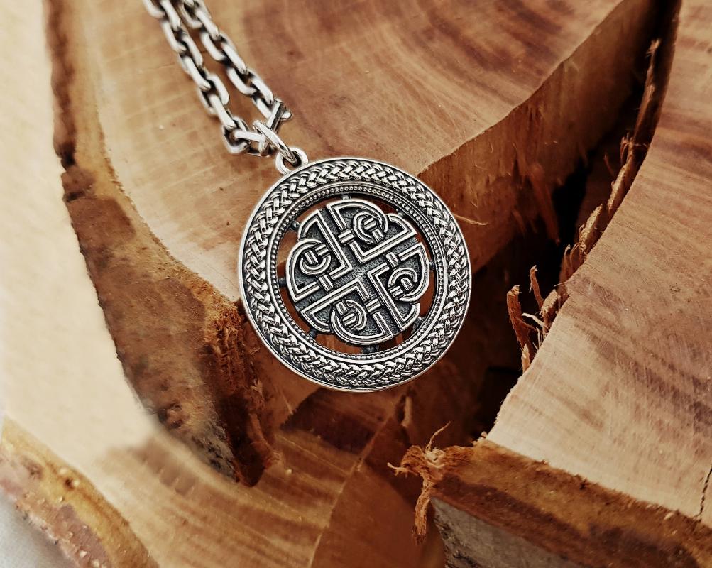 

Sheild knot Pendant Sterling Pendant Knot Jewelry Shield Necklace