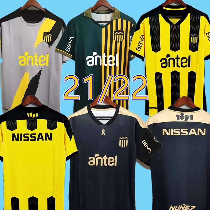 

Uruguay Penarol Soccer Jerseys Home 129th Commemorative Edition 21 22 Club Atlético Peñarol C.RODRIGUEZ Gargano Men football shirts