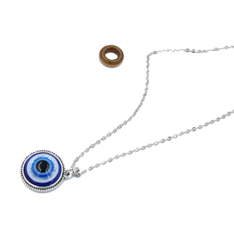 

Pendant Necklaces Vinatge Turkish Blue Evil Eye Necklace Amulet Lucky Charm Jewerly