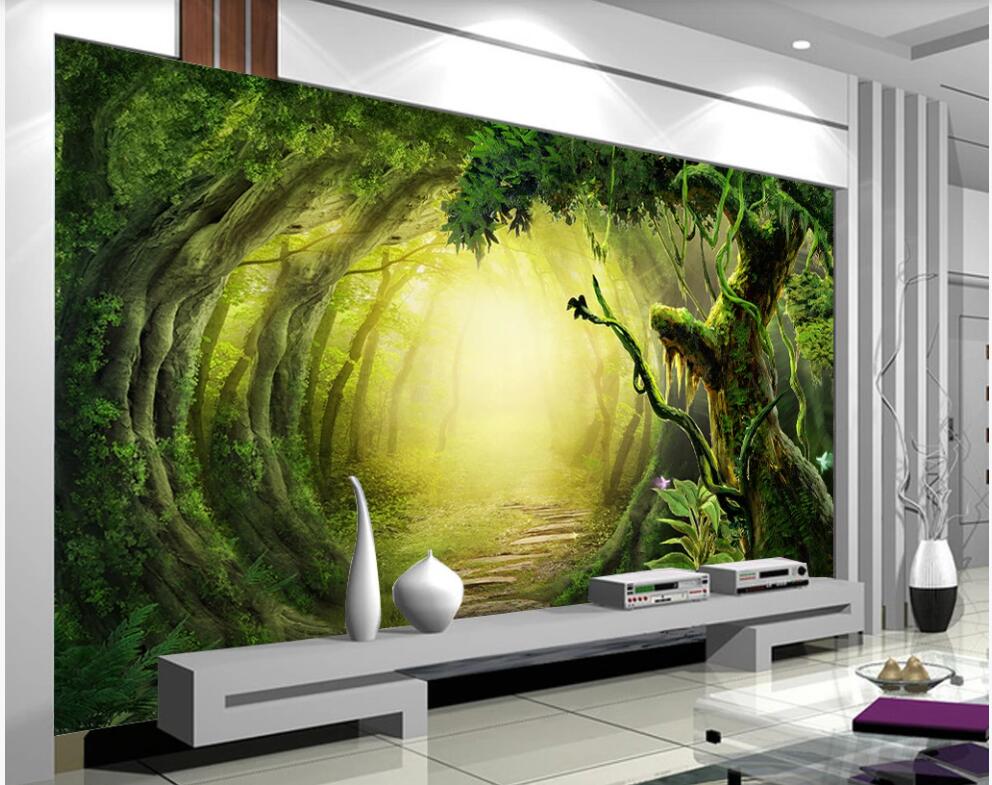 

3d wallpaper custom photo mural on the wall Dream Forest Trail living room Home decor 3d wall murals wallpaper for walls 3 d, Non-woven wallpaper