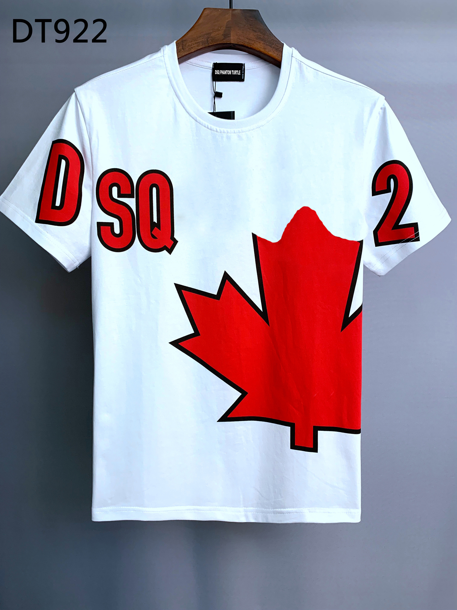 

DSQ PHANTOM TURTLE 2022SS New Mens Designer T shirt Paris fashion Tshirts Summer DSQ Pattern T-shirt Male Top Quality 100% Cotton Tops 158275, White