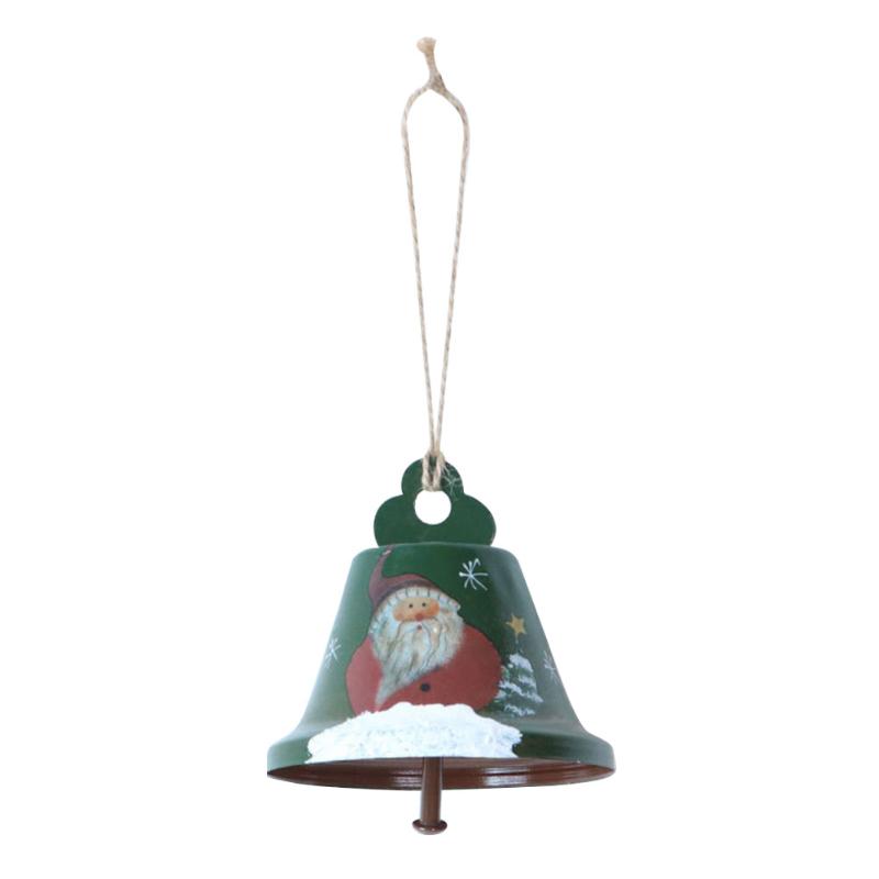 

2pcs Christmas Bell Living Room With Rope Crafts Festival Decor Party DIY Wall Tree Iron Art Gift Hanging Pendant Home Bedroom