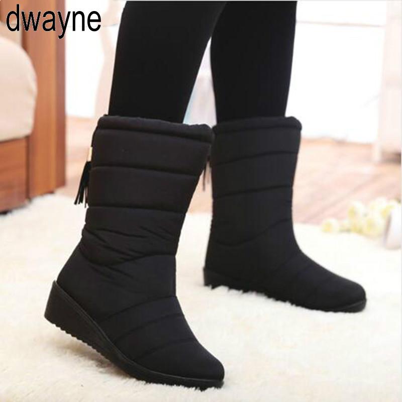 

New 2020 fashion fur female warm ankle boots women boots snow and autumn winter comfortable plus size 35-40 shoes fgb78, W703w black