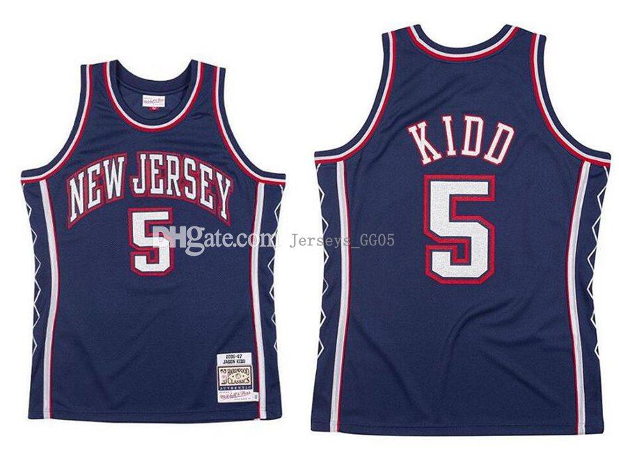 

NCAA Men basketball Brooklyn Nets women youth 5 Jason Kidd Mitchell & Ness 2006-07 Hardwoods Classics Authentic Jersey, Black