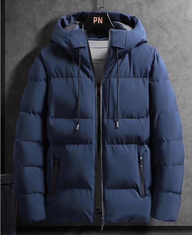 

2021 New Winter Parka Men Warm Slim Mens Coats Windbreaker Jackets 2P9C, Blue