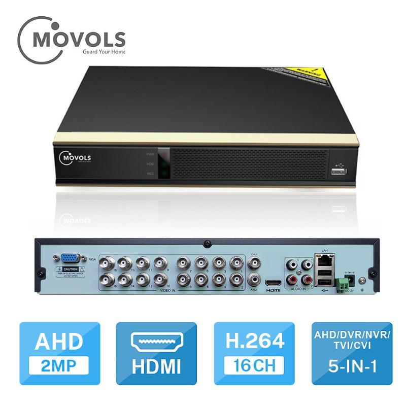 

MOVOLS DVR 16CH 8CH CCTV Video Recorder For AHD Camera Analog Camera IP Onvif P2P 1080P Video Surveillance DVR Recorder