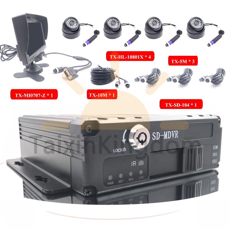 

Spot wholesale 4-channel ahd 1080p bus set local playback HD video monitoring mobile DVR NTSC / PAL car dvr