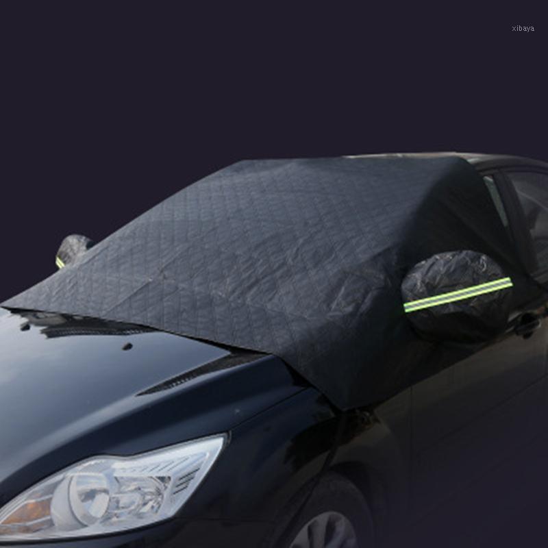 

Hot Car Half Cover Sun Block Sun Block Car Cover Windshield Snow Clothing For Auto Supplies1
