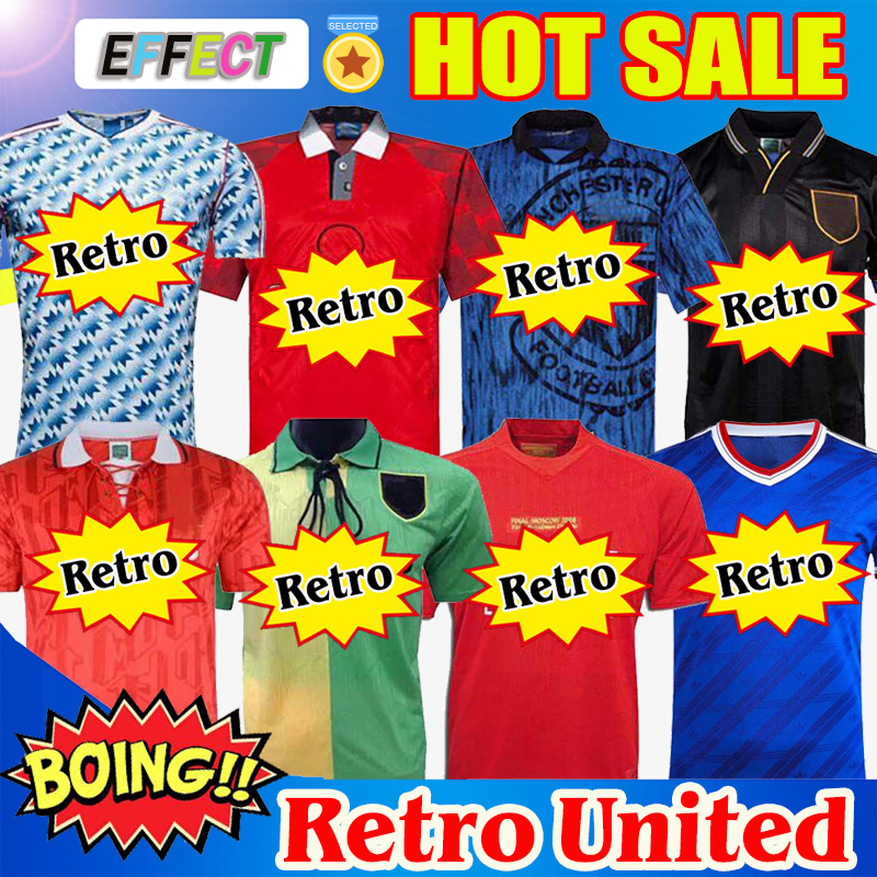 

Retro 1986 CANTONA Soccer jersey MAN football Giggs SCHOLES Beckham RONALDO Solskjaer Manchester 06 07 08 94 96 97 98 99 86 88 90, 1993 away
