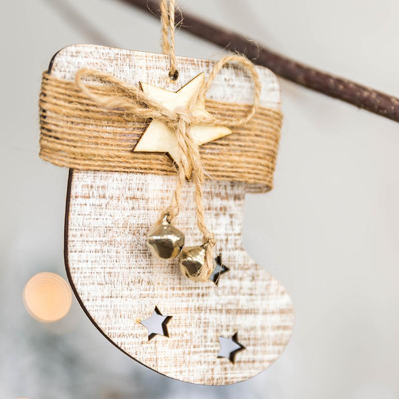 

Deer Star New Year Natural Wood Christmas Tree Ornaments Pendants Hanging Crafts Xmas Decor Home Wedding Party Decoration 62614