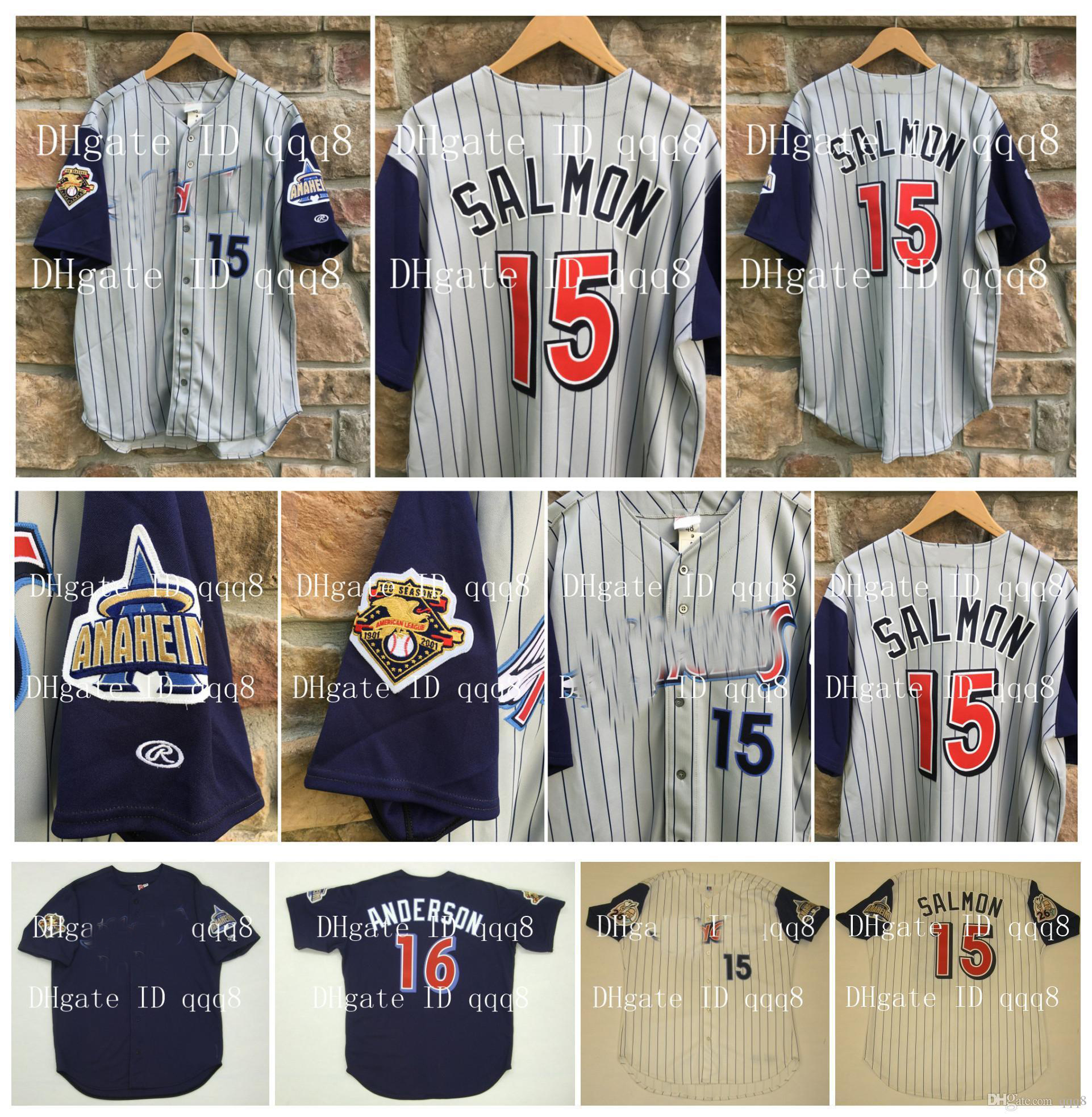 

15 Tim Salmon Jerseys Authentic Rawlings 100 Seasons 27 Mike Trout 17 Shohei Ohtani 16 Garret Anderson 7 Joe Mauer 25 Troy Glaus Custom Baseball Jerseys, Blue