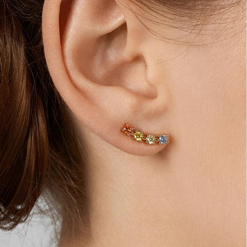 

Fashion Geometric Ear Studs Women Alloy Crystal Statement Charm Earrings Jewelry