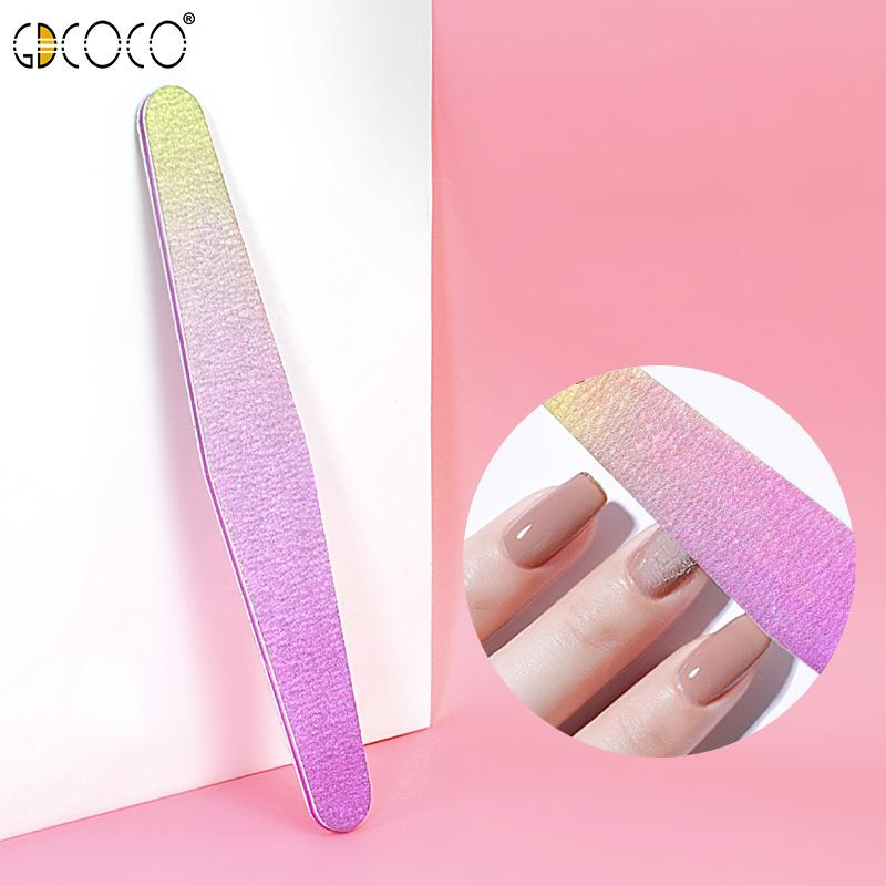 

1piece GDCOCO Nail File 100/180 Double Side Lime Buffer Block High Quality Nail Files For UV LED Gel Polish Manicure Tool, 180-100 nail file