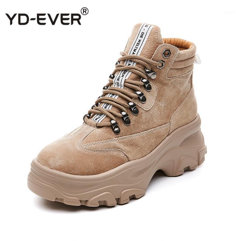 

Pig Leather Platform Ankle Snow Boots Buckle Shoes Woman Winter Thick Sole Lace-up Women Shoes Waterproof Martines Boot1, Black