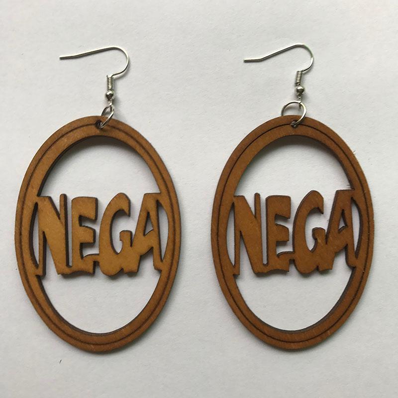 

Queen Coffee Wood Africa Afro Hollow Out Flower Geo Earrings Hiphop Rock Party African Afro Jewelry Wooden DIY1