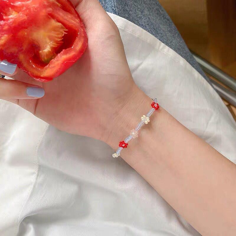 

Bohemian Beads Chain Bracelets Bangles For Women Fashion Vintage Small Flower Colorful Chain Bracelets Jewelry Gifts Charm