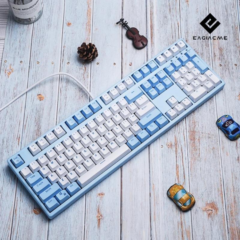 

108/87 Mechanical Gaming Keyboard For Gamer LED Backlight Keyboard USB Wired For PC/Laptop EN/RU PBT Keycaps1