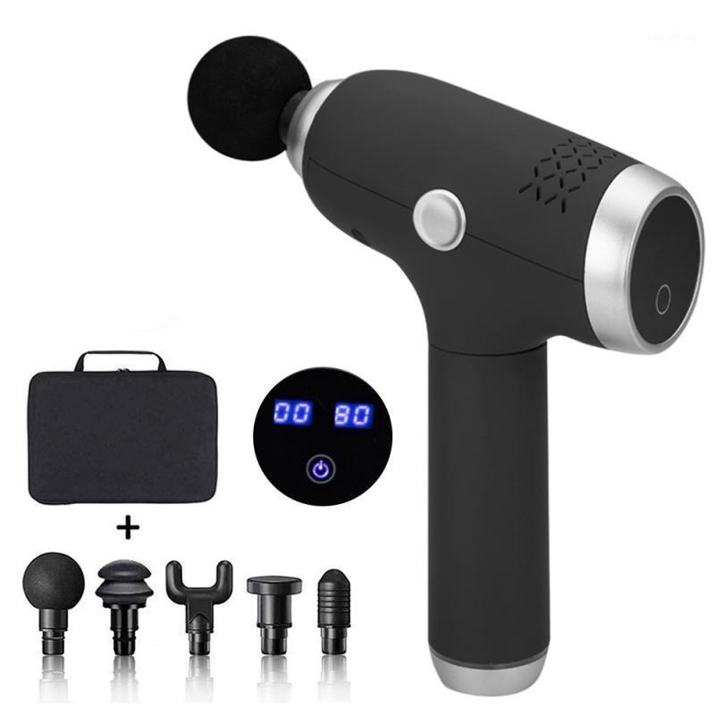 

3200r/min 6 Gears Therapy Massage Guns Muscle Relaxation Massager Vibration Fascial Gun Body Slimming Fitness Equipment TSLM11