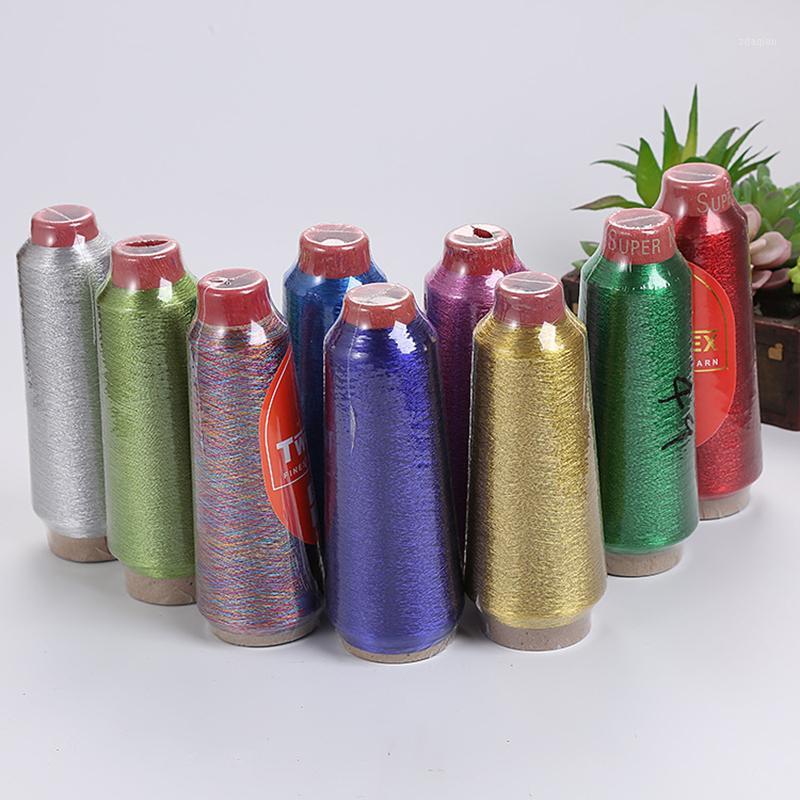 

manual knitting thread bright silk gold thread silver computer embroidery cross stitch silk DIY production3600M1, Silvery