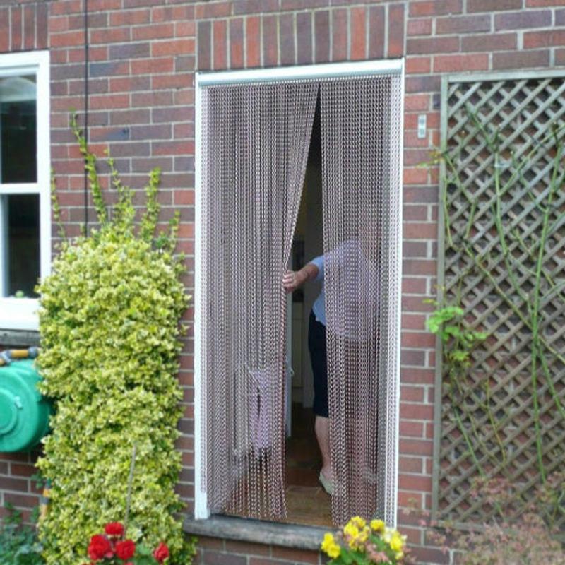 

Anodized Aluminum Chain Link Metal Mesh Curtain For Room Divider, Red