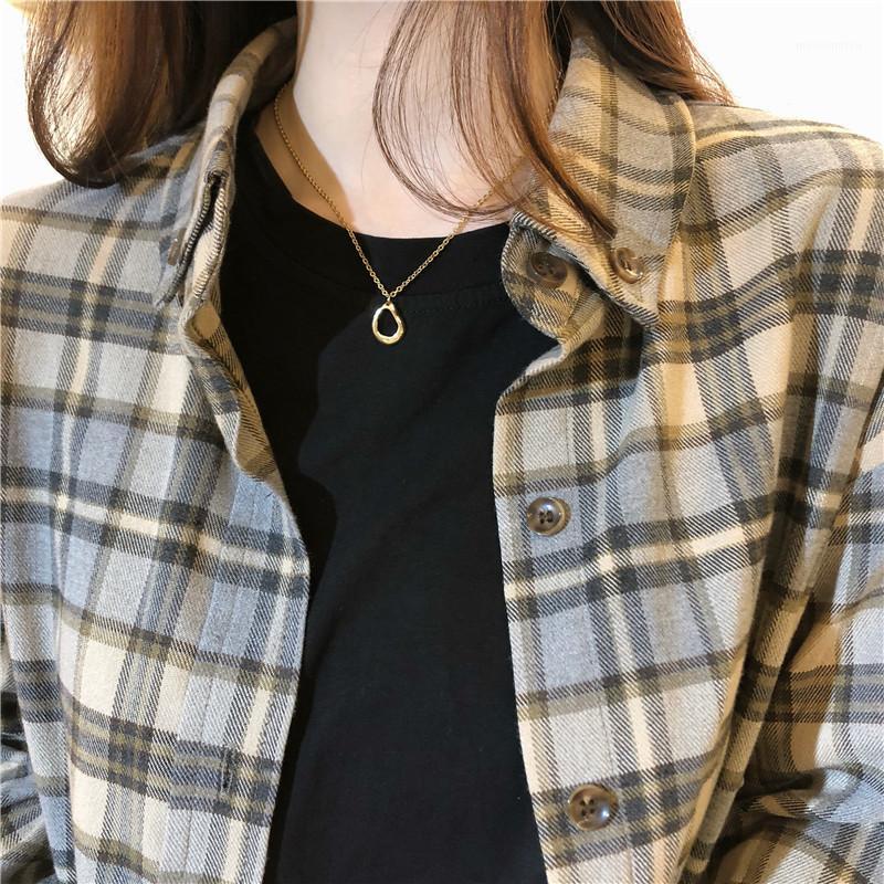 

Design irregular geometric pendant necklace female fashion jewelry Korean personality wild clavicle chain statement necklace1